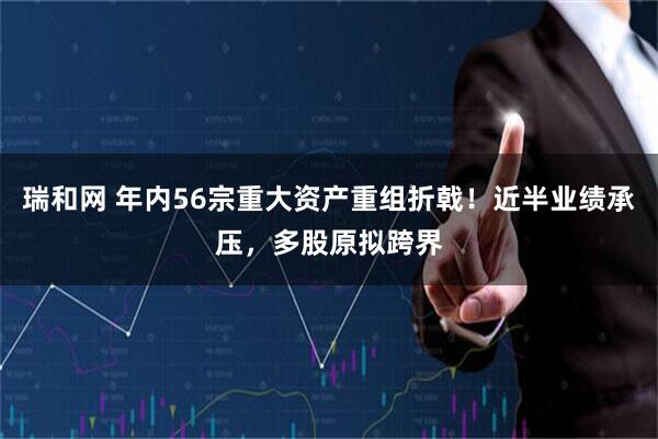 瑞和网 年内56宗重大资产重组折戟！近半业绩承压，多股原拟跨界