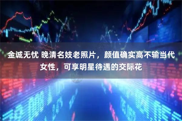 金诚无忧 晚清名妓老照片，颜值确实高不输当代女性，可享明星待遇的交际花